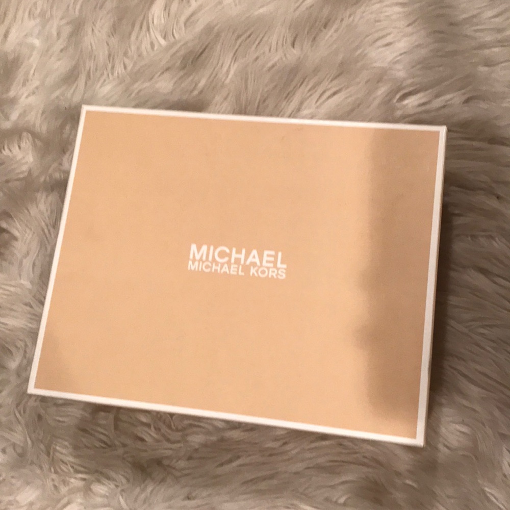 Michael Kors nude peep toe heel